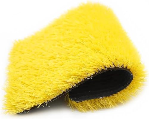 7UIYgtyO LNNNW Synthetic Artificial Grass Turf, Outdoor Turf Rug Mat Cuttable Garden Lawn Mat Fake Faux Grass Carpet(Yellow,23.64X78.80in)
