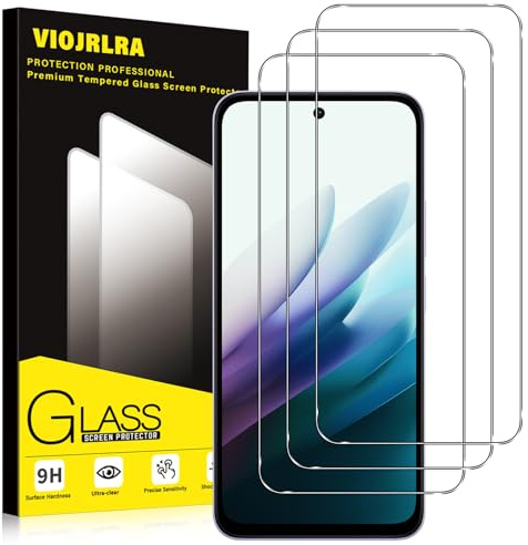 Viojrlra Vetro Temperato per Xiaomi Redmi 15 5G/4G EU Versione (Non per Global Versione), 3 Pezzi Pellicola Protettiva, 9H Durezza HD Trasparente, Anti Graffio, Senza Bolle Vetrino Protezione Schermo