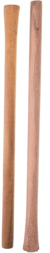 OSALADI Lot de 2 Manches de Remplacement en Bois Dur pour Outils de Jardinage, Manche à Balai Antidérapant 50-51 Cm, Poignée Ergonomique pour Houe et Pelle, Accessoires Couleur Aléatoire