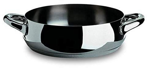 Alessi SG102/28 Mami Casseruola Bassa a Due Manici in Acciaio Inossidabile 18/10 Lucido