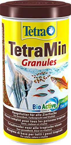 TetraMin Granules - langsam absinkendes Fischfutter, ideal für Fische in der mittleren Wasserschicht des Aquariums, 1 L Dose
