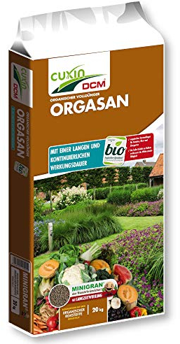 CUXIN DCM ORAGASAN UNIVERSALDÜNGER - Mit MINIGRAN® TECHNOLOGY - Universaldünger - Bio Dünger - Langzeitdünger - organischer NPK-Dünger - 20 KG