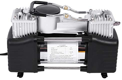 12 V kompressor, billuftskompressor med TOTEASHECHE Mini ELEKTRISK LUFTKOMPRESOR Luftkompressor Högpresterande metallpump med lufthandtag direktör och EXPONERING