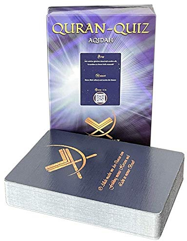Islam Quiz Karten Quran Koran Quizspiel Geschenk für Muslime Kinder Deutsch | Islamisches Geschenk zu Ramadan, Eid & Bayram: Quran Quiz mit Koran Fragen, Islam lernen für Kinder, Familie, Moschee & App