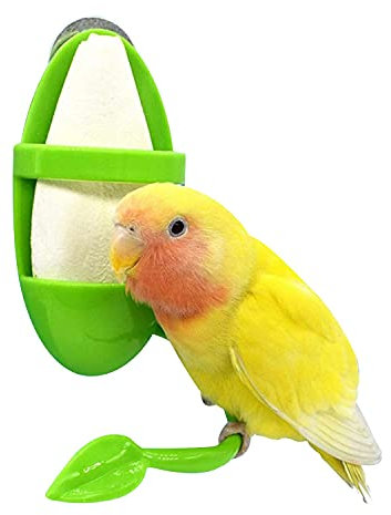 Vogelfuttersäule Futterbehälter,Vogelfutterspielzeug Zum Aufhängen Mit Ständer Vogelkäfig Zubehör, Zum Halten Von Früchten, Tintenfischknochen, Gemüse, Heimvogelbedarf (Grün)