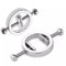 Nippelklemmen 2St Set für Brustwarzen, Edelstahl, folter, nippel klemme fetisch erotik sex bdsm bondage, Silber
