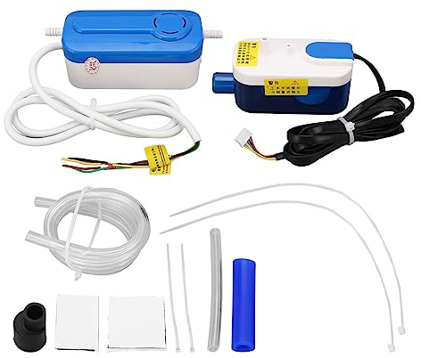 Pompa per Condensa HAVC, Pompa per la Rimozione Automatica della Condensa 60ml 24 L/h con Tubo Flessibile, Rimozione Silenziosa della Condensa AC per Deumidificatore del