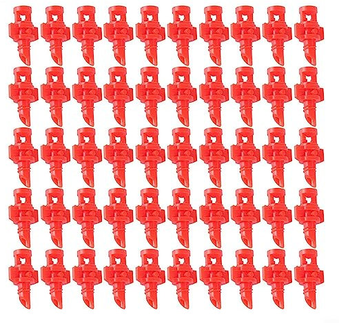 URPIZY 50PCS Micro Spray Jets 360d Watering Spray Misting Nozzle Sprinkler Bewässerung Einstellbare Misting Düsen Sprinkler Kopf Zerstäuber