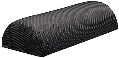 Operitacx Büro Fußstütze Halbrundes Beinkissen Fürs Büro Halbzylindrisches Tragbares Pausenkissen Fußstütze Fußmassage-clip Heimmatte Schwarz