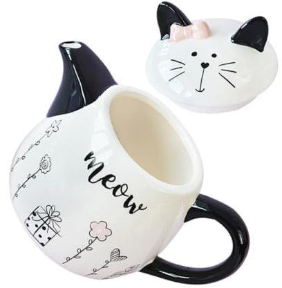 BRIGHTFUFU Ceramic Tea Kettle Small Teapot for Home Office Tearoom Portable Sturdy Tea Pot with Smooth Edges