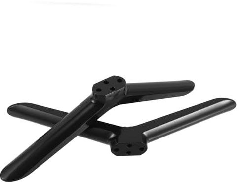 Base de Televisión de Plástico Negro, 2 Patas Aplicables