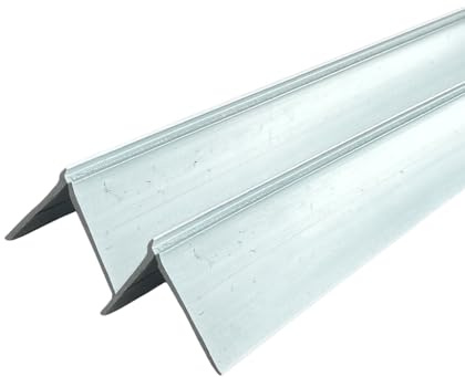 Decorator Corner Guard - 2.5m White Plastic PVC Corner Protection Bead for Wallpaper and Polished Plaster - Decorators Trim (2 Pack)