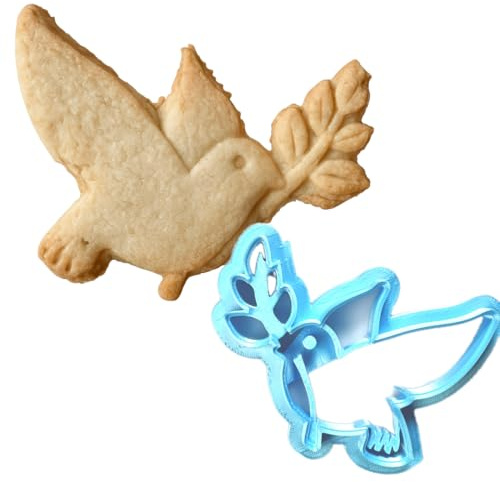 Keksausstecher Friedenstaube - 3D Keksausstecher aus PLA 6,4 x 9,3 cm - für Kommunion, Ostern, Hochzeiten und religiöse Feste - Handmade Instile3D
