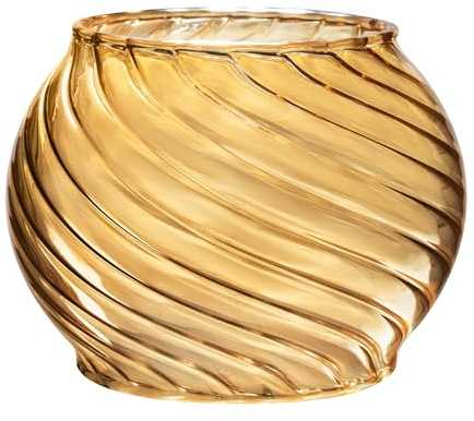 Thous Winds Schirm für Petroleumlampe, Winddichter Lampenschirm aus Hitzebeständigem Glas, Petroleumlampe Ersatzschirm für Eisenbahn Kerosin Laterne (Bernstein)