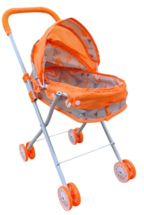 Perfeclan Poussette Pliable pour bébé, Jeu de Simulation avec auvent, Chariot, Jouets pour Filles, Cadeau pour Enfants, Petites Filles