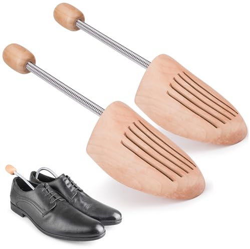 TULMERO 1 Paar Schuhspanner Herren & Damen – Schuhdehner aus Kiefernholz – Atmungsaktive Schuhspanner für perfekte Form & Frische Schuhe Größe 41 – 42