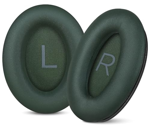 Aurivor Replacement Ear Pads for Bose QuietComfort 45 35 ii (QC45 QC35) Headphones, Earpads Cushions for QC SE SC & New Quiet Comfort (Deep Bass), with Softer Foam & Protein Leather (Cypress Green)