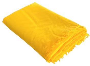 Futterstoff Meterware universal Futter-Taft Stoff Dekostoff Kleiderstoff Hochzeitsstoff Kostümstoff Stoffe zum Nähen (2, Gelb)