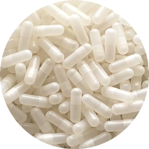 Pure Capsules® Storlek 0 tom grönsakskapsel vit, storlek 0 HPMC vegetarisk vegan kapsel vit färg, Tio2 fri, BSE fri