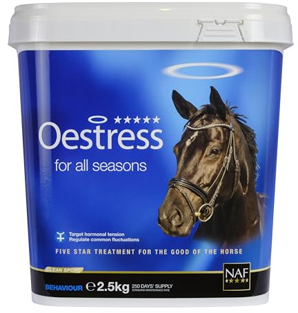 NAF Five Star Oestress 2.5kg – Hormonal Support Supplement for Mares – With Chasteberry, Magnesium & Herbal Extracts – Promotes Calm Behaviour & Comfort During Seasons