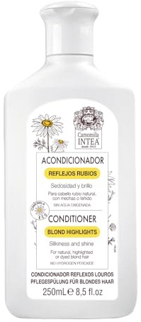Camomila Intea - Blonde Highlights - Conditioner für blondes Haar - 250 ml | Entwirrt blondes Haar, spendet Feuchtigkeit und schützt vor äußeren Einflüssen mit Kamillenblütenextrakt und ohne Parabene.