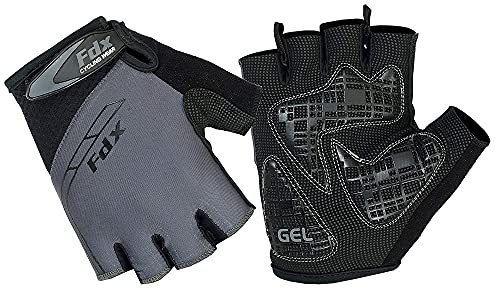 FDX Cycling Gloves for Men Women Half Finger Padded Bike Gloves | Reduce hand fatigue with enhanced shock absorption, breathable comfort and anti-slip control for smoother MTB and bike rides.