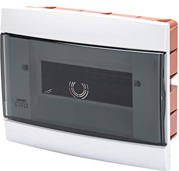 Gewiss Centralino Da Arredo - Da Incasso - Predisposto per Alloggiamento Morsettiere - Bianco Latte GW40225TB 8 Moduli