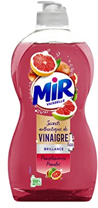 Mir liquido - Detersivo per piatti, aroma: aceto e pompelmo, flacone da 500 ml (Confezione da 3)