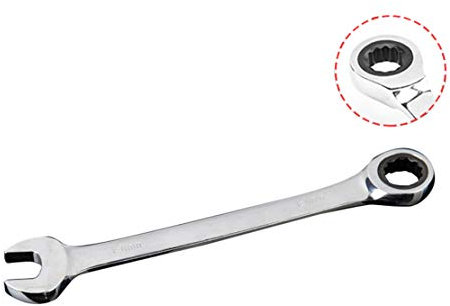 HIOD 72 Denti Cricchetto Open End Spanner Metrico 6-32mm Multifunzione Doppio Uso Chiave Inglese,32mm