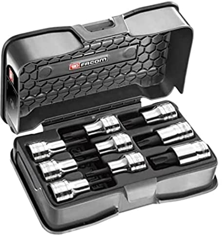 Facom Koffer mit Schraubendreher-Torx-Bits 1/2 Sxm 20-60 9 Stück Amex.3Apb Schwarz