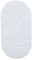 Relaxdays Alfombrilla bañera, Apariencia de Piedras, Antideslizante, con ventosas, Lavable, 36 x 68 cm, 1 Ud., Blanco