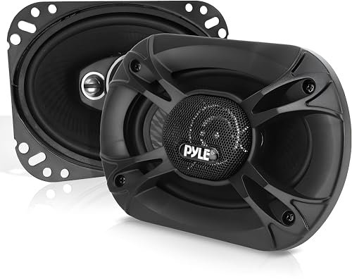 Pyle 4-Way Universal Car Speakers, 500-Watt Quadriaxial Audio, Side Panel Mount Compatible, 2pc
