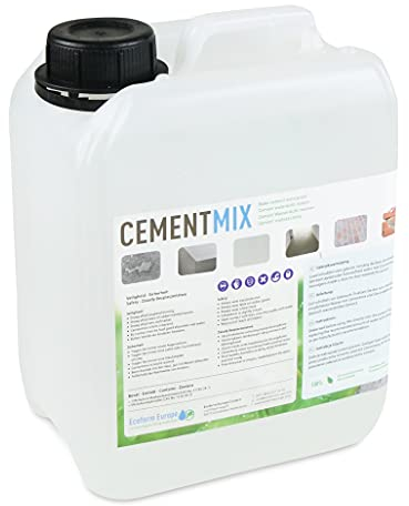 Ecoform Zementmix - Betondichtmittel für WU Beton - flüssigkeitsdichten Beton - Frostschutz & wasserdichten Mörtel Für den Innen- und Außeneinsatz - 5 Liter