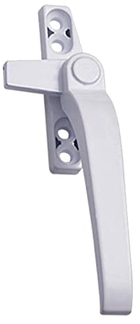 zalati Maniglia per Finestra di Ricambio Universale Lega di Alluminio con Serrature per Doppi Vetri Interruttore di Sicurezza per Porta Finestra - Barra Destra Bianca