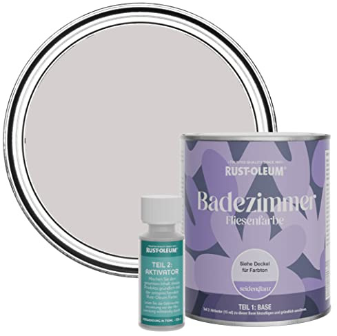 Rust-Oleum Purple Water-Resistant Bathroom Tile Paint in Satin Finish - Babushka 750ml