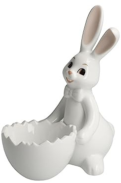 Goebel Hase mit Schale Sweet Boy - Figur Snow White