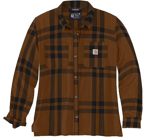 Carhartt Rugged Flex™ Loose Fit Midweight Flannel Long-Sleeve Plaid Shirt Chemise en Flanelle Femme (Lot de 1)