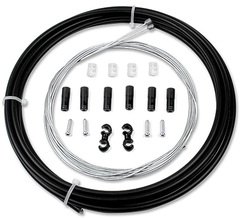 Ciomszan Universal Bicycle Shift Cable Housing Set Brake Gear Shifter Transmission Cable for Mountain Road Bike Repair (‎Shift Cable Set Black)