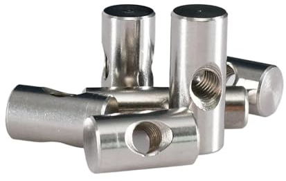 M4 M5 M6 Quer Loch Barrel Nuss, 304 Edelstahl Bolzen, Zylinderdübel, Holzmöbel, integrierte Langmutter (Size : M5x14 (10Pcs))