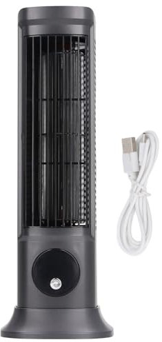 Tnfeeon Flügelloser Ventilator mit 3 Geschwindigkeitseinstellungen, Tragbarer Ventilator, 1200 MAh USB-Hand-Nebelventilator, Mini-Wasser-USB-Tischventilator, Persönliche Arbeitszeit für