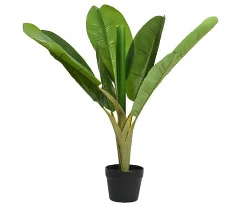 Künstlicher Bananenbaum – Groß, Natürliches Aussehen, 75x50 cm, Leicht zu Reinigen