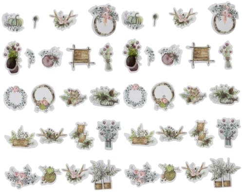 PHENOFICE 2 Kisten Box Aufkleber Pflanzen-Tag Blumenaufkleber für Scrapbooking Aufkleber scrapbook stickers scrapbooking sticker Scrapbook-Patches DIY-Scrapbooking-Aufkleber Papier