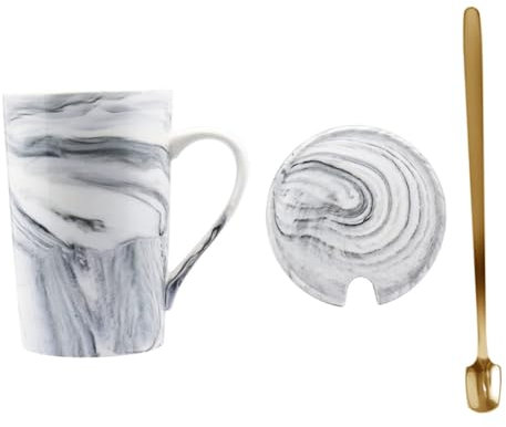 MOLUCKFU Keramik-kaffeetasse Mit Deckel Und Sieb Für Zuhause Und Büro Geeignet Für Heißkaffee Und Eiskaffee Langlebig Und Sicher Für Dauerhaften Gebrauch