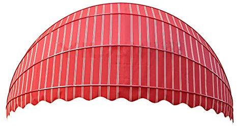 Outdoor-Terrassenüberdachung für Fenster und Tür, wasserdicht, Sonnenschutz, mit Sichtschutzwanddekorationen, faltbar und einfach zu installieren, inklusive Montagematerial, Rot, 150 cm