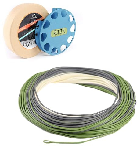 Maxcatch Troutlite Double Taper Floating Fly Line, 90ft, DT3F-DT6F, Easy Casting, with Two Welded Loops (DT5F-90FT)