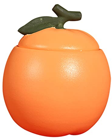 KICHOUSE Lata De Té De Naranja Recipiente De Cerámica Para Almacenamiento Recipiente Sellado Para Té Frasco Con Forma De Adorno Para Bodas Obsequio Para Fiestas Cocina o Salón