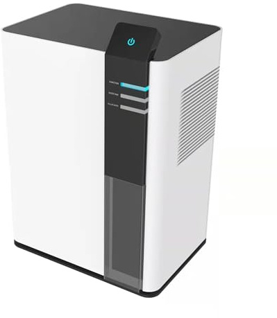 Déshumidificateur de sous-Sol (2,6 litres, 60 m²), arrêt Automatique, avec lumière de Nuit colorée, adapté aux Chambres à Coucher, salles de Bains, caravanes, armoires.