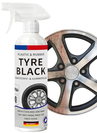 TQEBWUS Spray abrillantador para neumáticos – Producto para pulir neumáticos de vehículos – Spray para tratamiento de neumáticos de coche, para camiones, berlinas, SUV, entusiastas de los coches