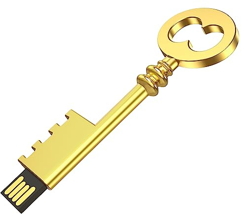 Clé USB 64 Go, USB 2.0 en forme de clé, clé USB 64 Go, clé USB mignonne stockage de données pour ordinateur mémoire externe