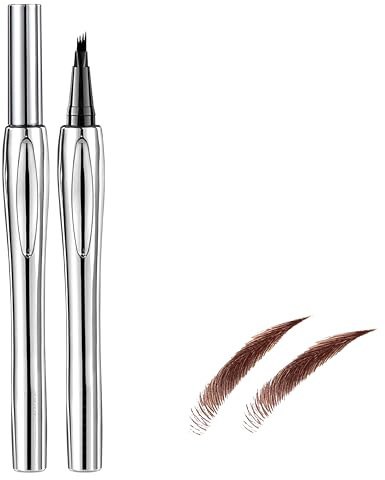 Microblading Augenbrauenstift mit 4 Gabelspitze, Eyebrow Pen Wasserdicht, Präzises Nachzeichnen für Natürliche & Volle Augenbrauen, Augenbrauen Make-up für haarähnliche Brauen-01